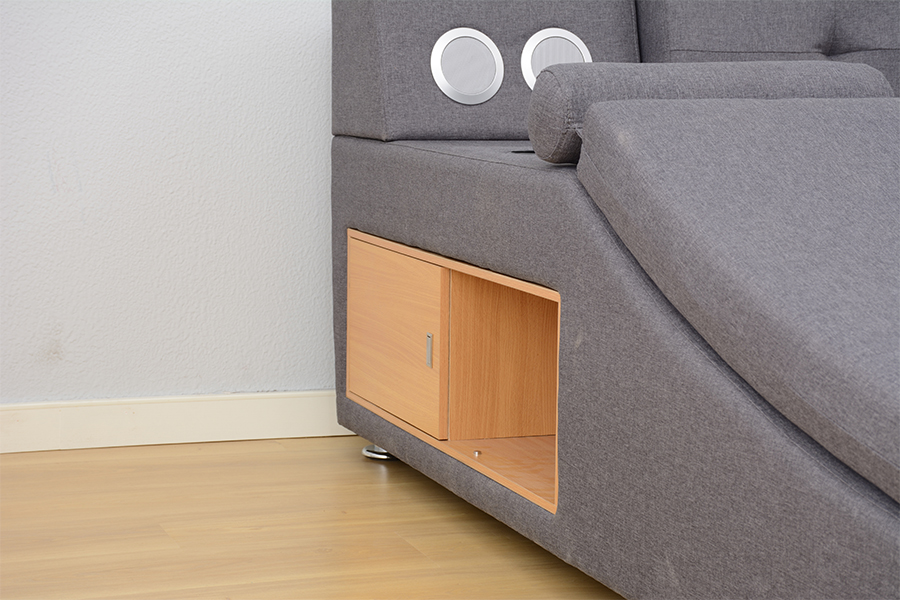 1550 Bluetooth-luidspreker Gestoffeerd geïntegreerd vrijetijdsbedframe
