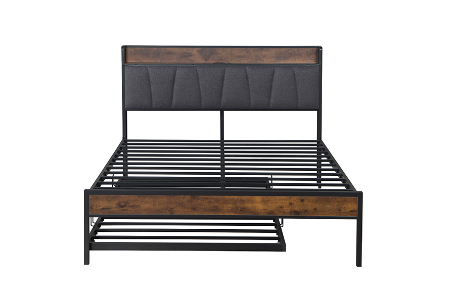 4550-1U metalen stapelbedframe in industriële stijl