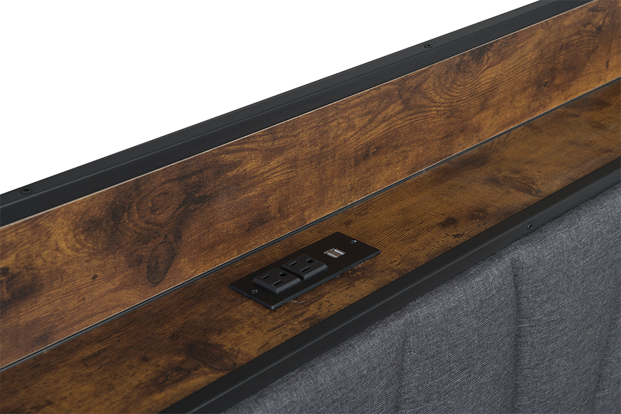 4550-1U metalen stapelbedframe in industriële stijl