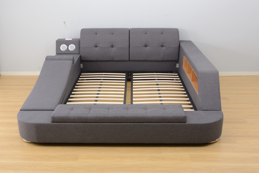 1550 Bluetooth-luidspreker Gestoffeerd geïntegreerd vrijetijdsbedframe