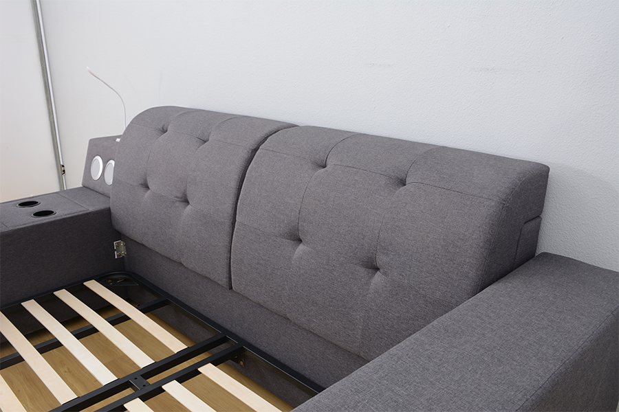 1550 Bluetooth-luidspreker Gestoffeerd geïntegreerd vrijetijdsbedframe