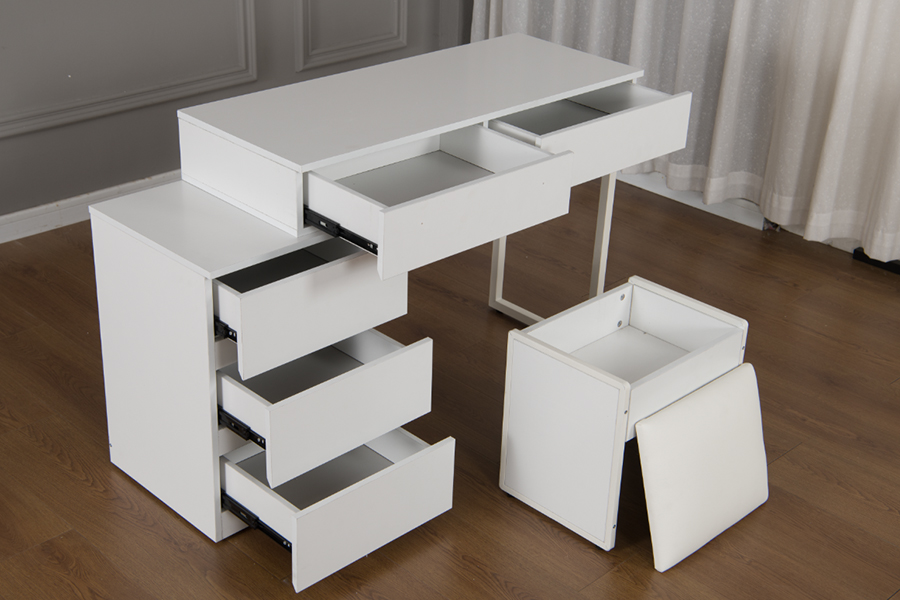 WSS992 Minimalist Pure White Dressing Table