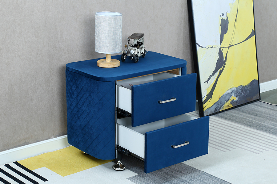 WSS954 Diamantfluwelen nachtkastje/bedtafel