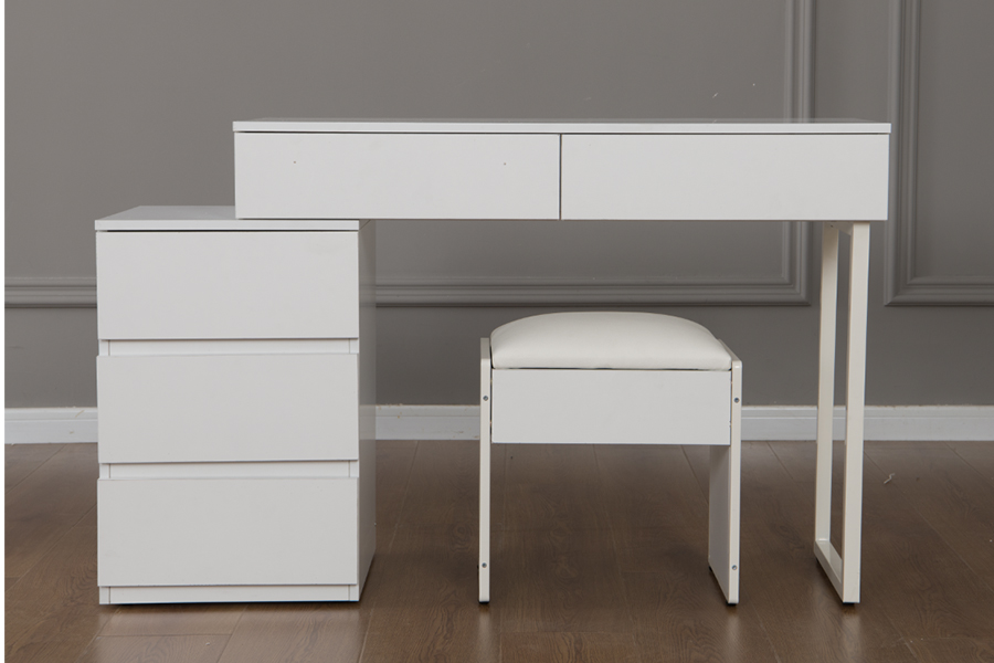 WSS992 Minimalist Pure White Dressing Table