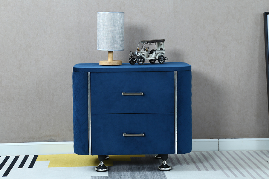 WSS954 Diamantfluwelen nachtkastje/bedtafel