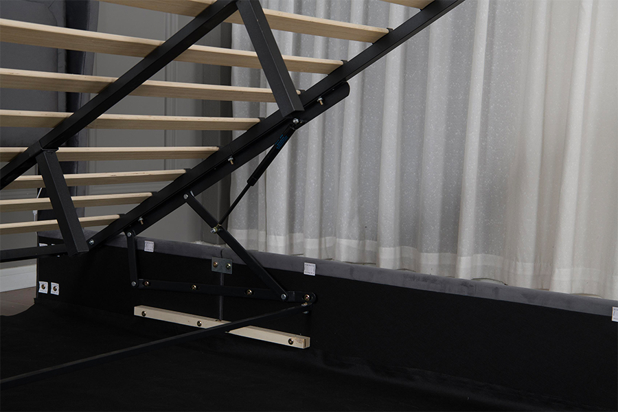 5005-1-3GU Verstelbaar en milieuvriendelijk gestoffeerd bedframe met hydraulische opbergruimte