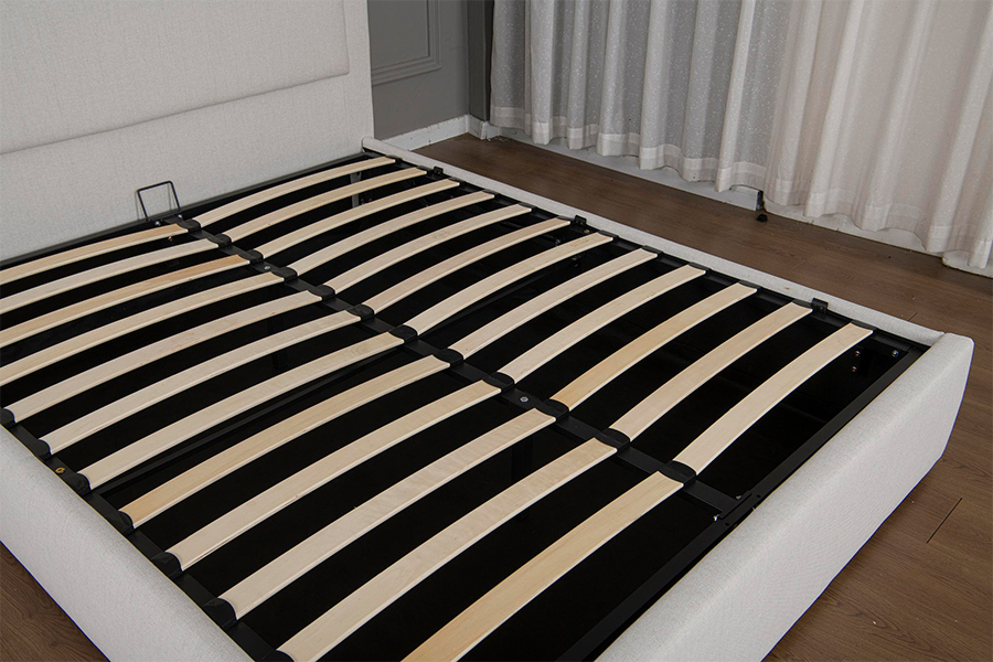 5018G Duurzaam en eenvoudig te monteren Gestoffeerd hydraulisch bedframe met opbergruimte