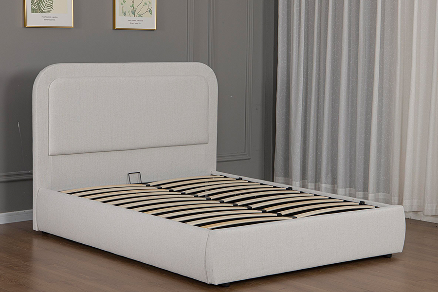 5018G Duurzaam en eenvoudig te monteren Gestoffeerd hydraulisch bedframe met opbergruimte