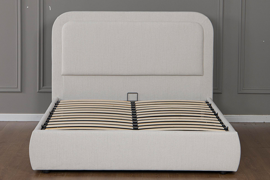 5018G Duurzaam en eenvoudig te monteren Gestoffeerd hydraulisch bedframe met opbergruimte