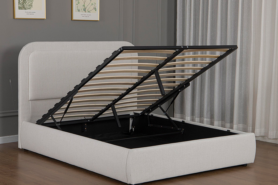 5018G Duurzaam en eenvoudig te monteren Gestoffeerd hydraulisch bedframe met opbergruimte