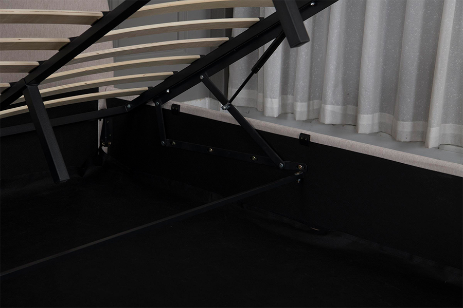 5019G Milieuvriendelijke materialen Gestoffeerd bedframe met opbergruimte