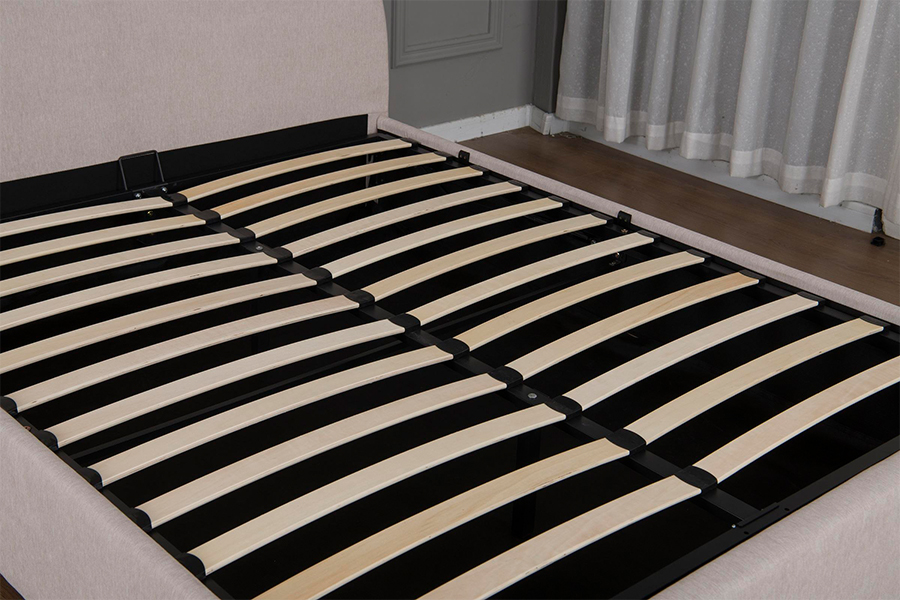 5019G Milieuvriendelijke materialen Gestoffeerd bedframe met opbergruimte