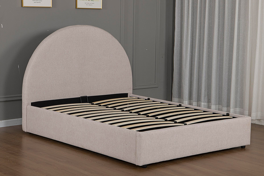 5019G Milieuvriendelijke materialen Gestoffeerd bedframe met opbergruimte