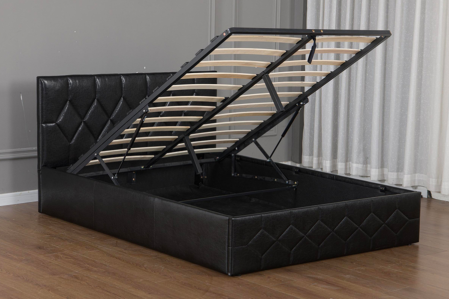 5031G Geen ruitvormige bedvoet USB Gestoffeerd bedframe