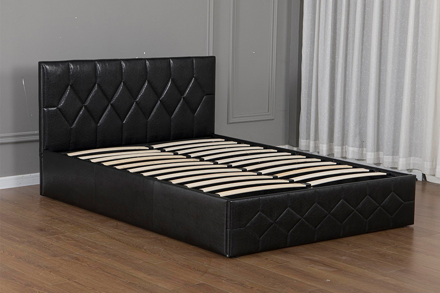 5031G Geen ruitvormige bedvoet USB Gestoffeerd bedframe