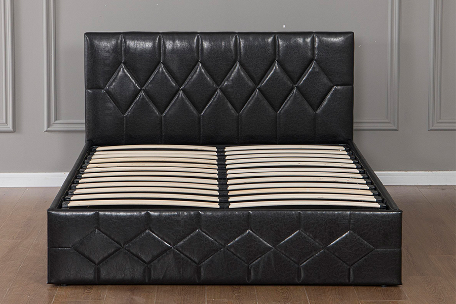 5031G Geen ruitvormige bedvoet USB Gestoffeerd bedframe