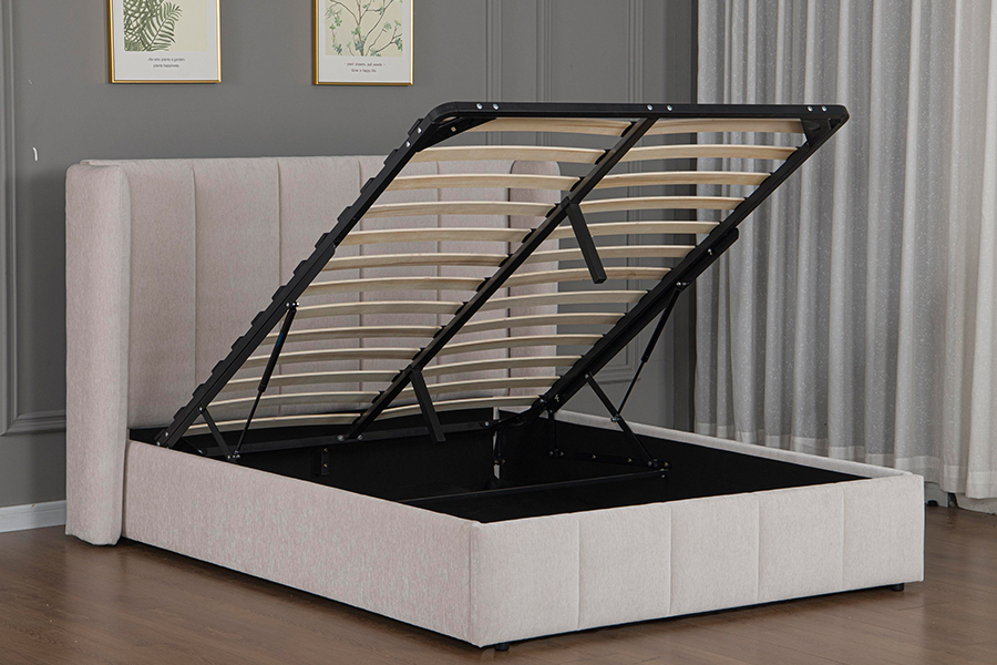 5001G PU-leer gestoffeerd hydraulisch bedframe van goede kwaliteit