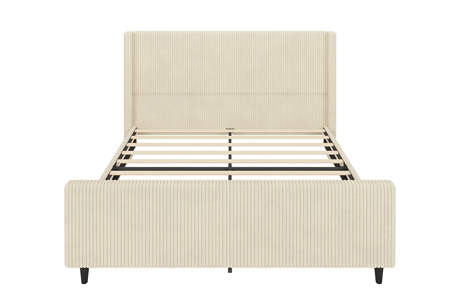 N12 Verstelbare Wingback Eenvoudig te demonteren Gestoffeerd bedframe