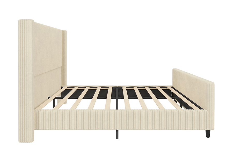 N12 Verstelbare Wingback Eenvoudig te demonteren Gestoffeerd bedframe