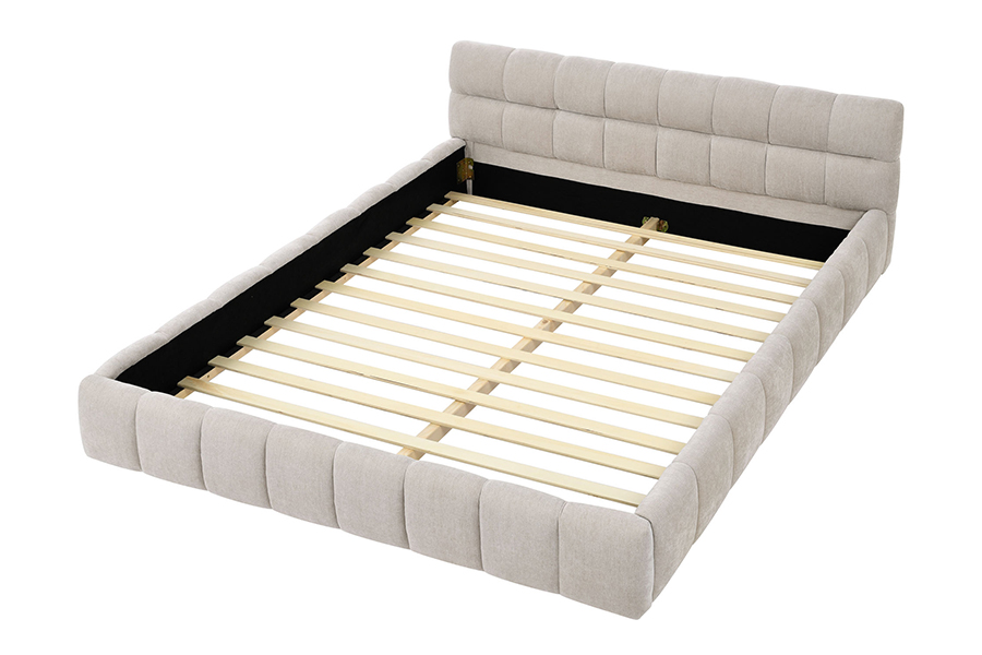 N11 Modern vierkant ontwerp Comfortabel en verstelbaar gestoffeerd bedframe