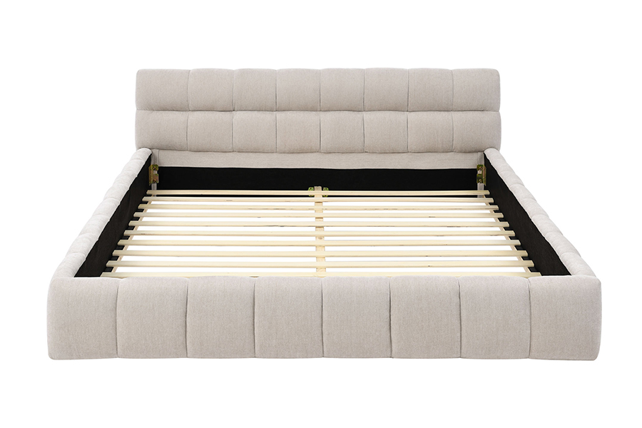 N11 Modern vierkant ontwerp Comfortabel en verstelbaar gestoffeerd bedframe