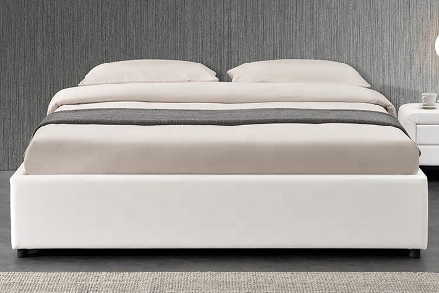1151 Ottoman Gaslift Design Linnen Gestoffeerd Bed