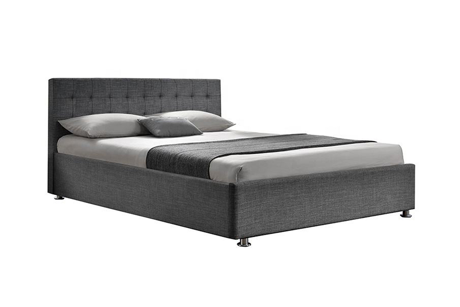 1151 Ottoman Gaslift Design Linnen Gestoffeerd Bed