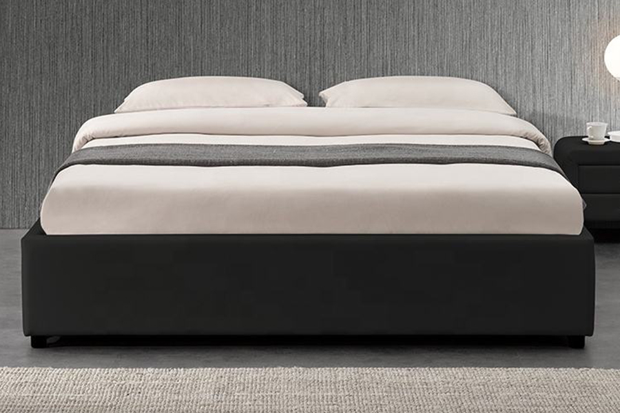 1151 Ottoman Gaslift Design Linnen Gestoffeerd Bed
