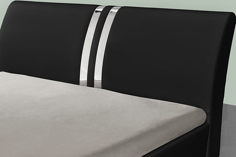 1143 Modern PU-leer tweepersoonsbed, gestoffeerd bed in Scandinavische stijl