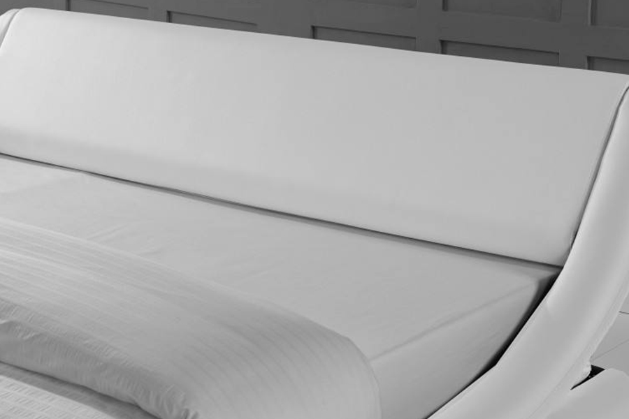 1140 Houten PU-bedframe van synthetisch leer, gestoffeerd bed