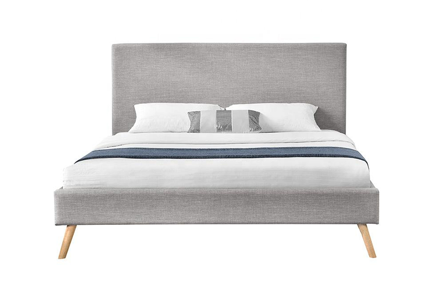 1281 Eenvoudig stoffen hoofdbord Gestoffeerd bed