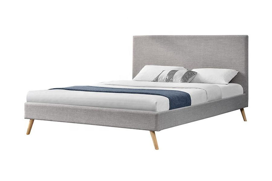 1281 Eenvoudig stoffen hoofdbord Gestoffeerd bed