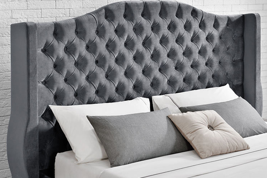 1268 Luxe stijl stoffen bekleding Gestoffeerd bed