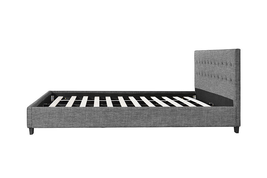 1257 Gestoffeerd bed met moderne paneelstijldecoratie