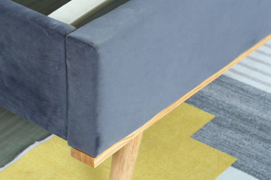 1457 Nieuwste moderne, eenvoudige design fluwelen gestoffeerde bed