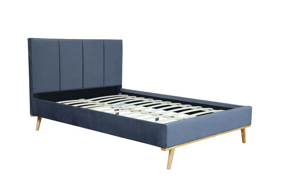 1457 Nieuwste moderne, eenvoudige design fluwelen gestoffeerde bed