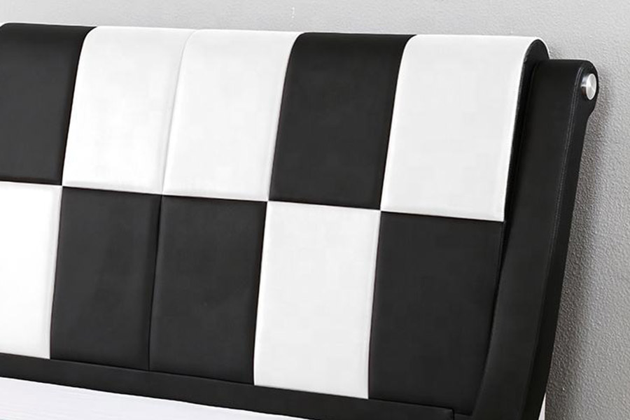 1443 Dubbel kingsize, met PU-synthetisch leer gestoffeerd bed