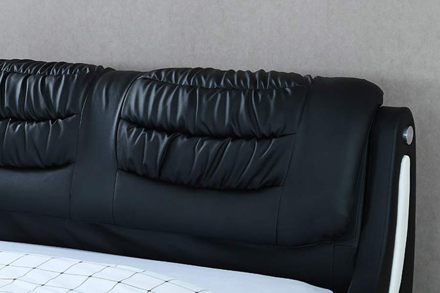 1441 Modern minimalistisch design lederen bed, gestoffeerd bed