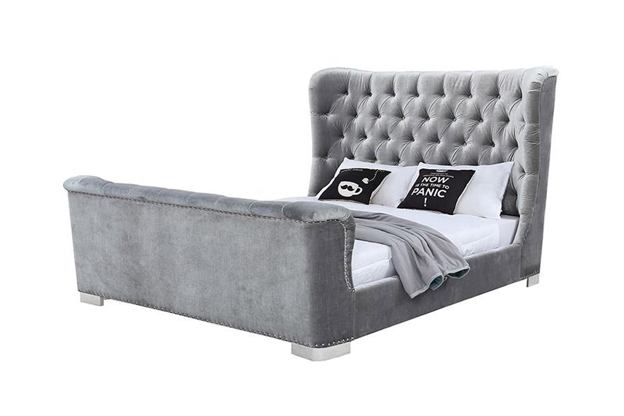 1413 Modern design gestoffeerd platformbed