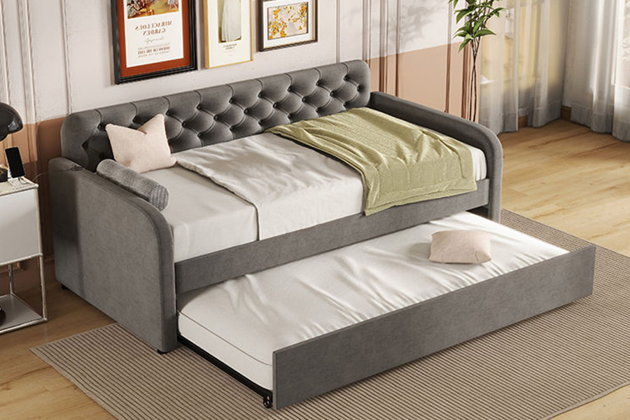1385 Modern opklapbaar hotelbedframe Laden met opbergruimte Bedframe