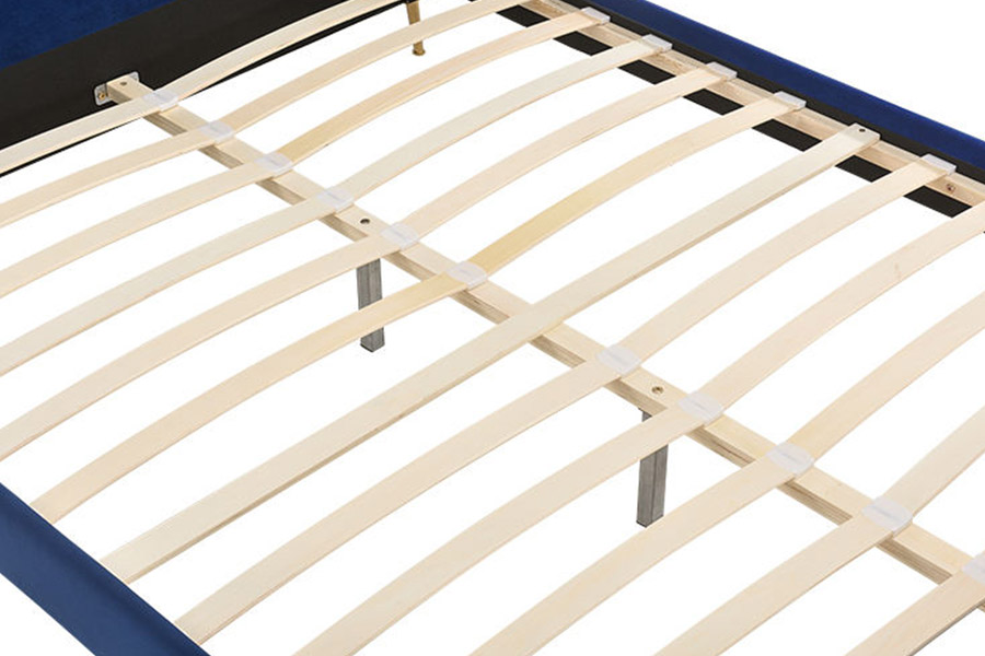 1358 Elegant, eenvoudig stoffen bed, gestoffeerd bed