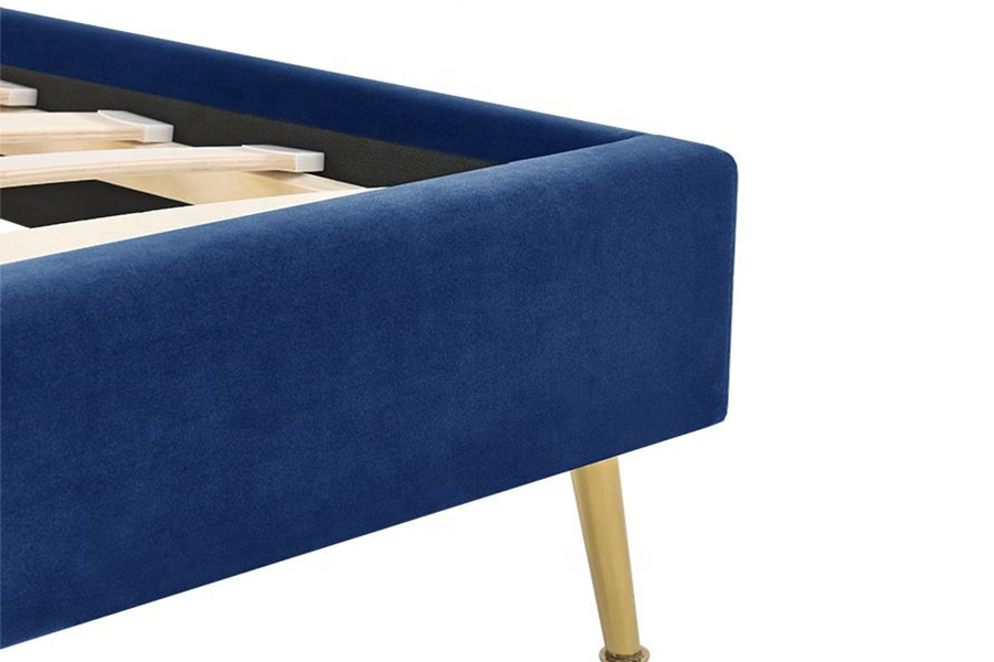 1358 Elegant, eenvoudig stoffen bed, gestoffeerd bed