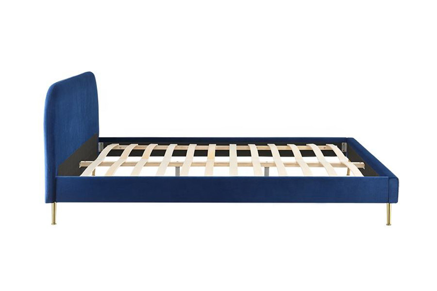 1358 Elegant, eenvoudig stoffen bed, gestoffeerd bed