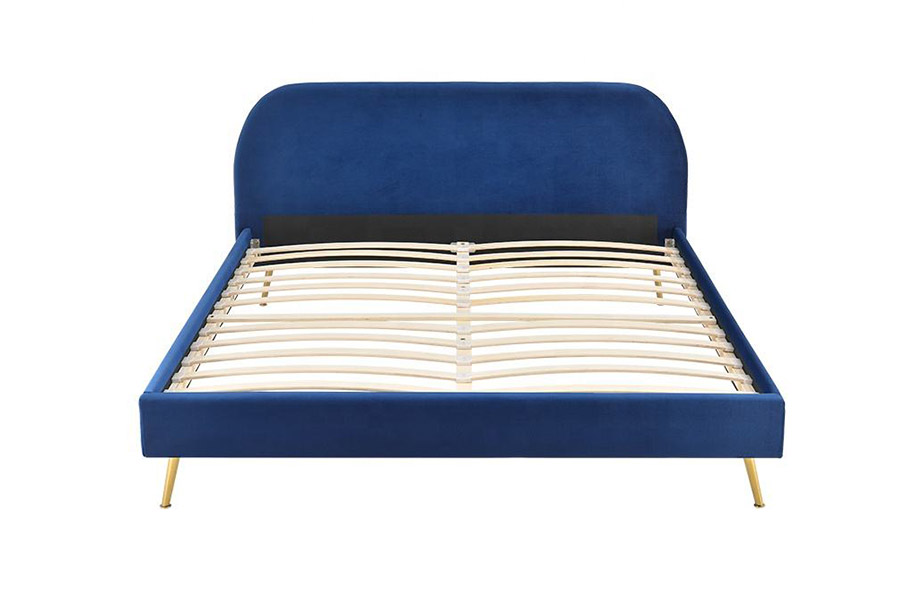 1358 Elegant, eenvoudig stoffen bed, gestoffeerd bed