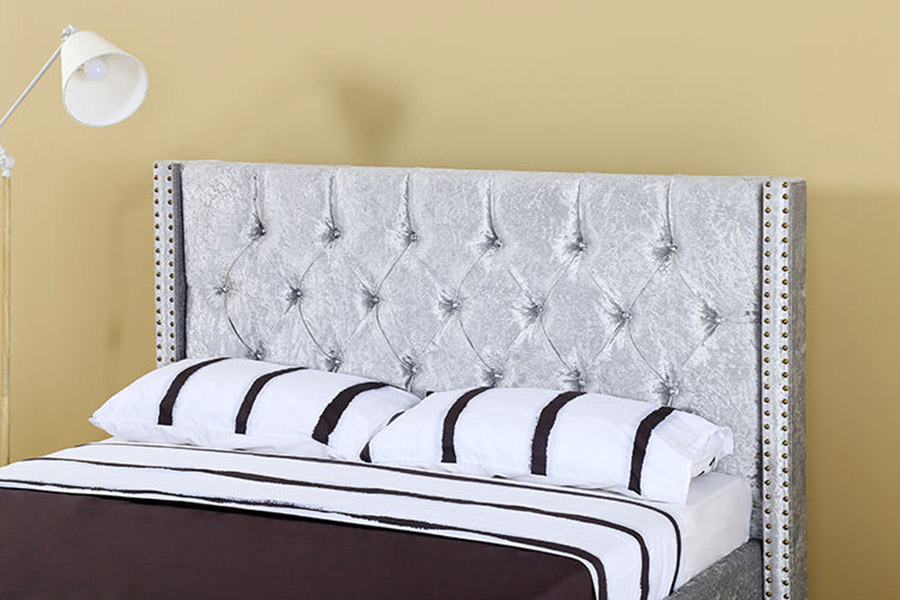 1357 Houten frame leermateriaal Gestoffeerd bed