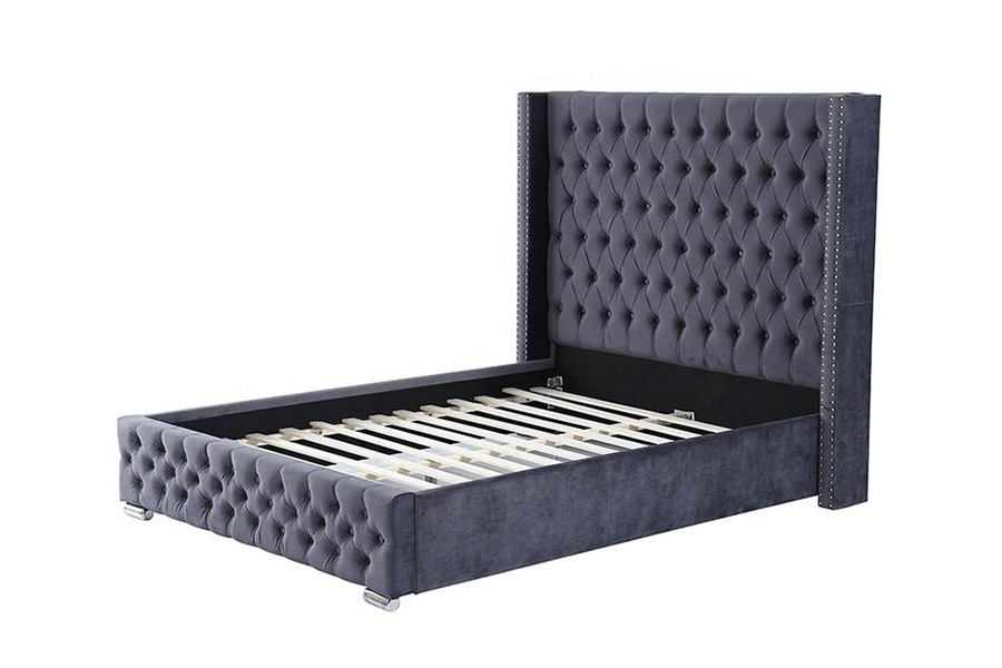 1351 Modern luxe design vleugelbed, gestoffeerd bed