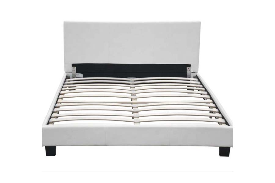 1864 Modern, eenvoudig ontwerp PU-lederen bed, gestoffeerd bed