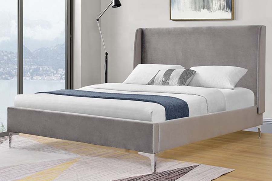 1575 Groot bedframe, gestoffeerd bed