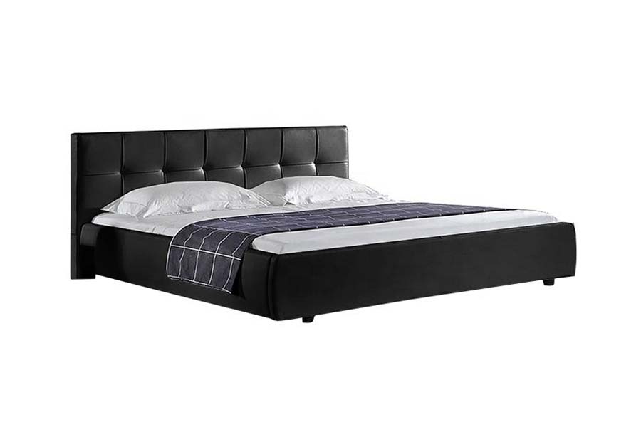 1813 Wit PU zacht bed LED gestoffeerd bedframe