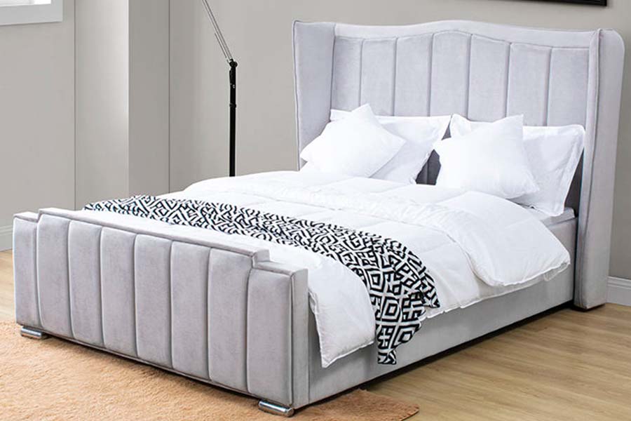 1562 Kwaliteit fluwelen gestoffeerd gestoffeerd bed